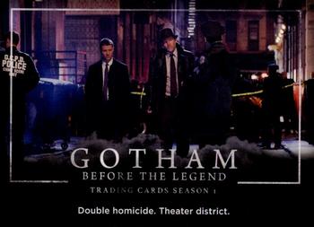 2016 Cryptozoic Gotham Season 1 #2 Double homicide. Theater district. Front