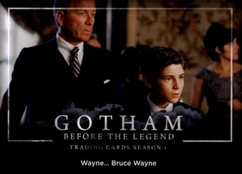 2016 Cryptozoic Gotham Season 1 #18 Wayne… Bruce Wayne Front