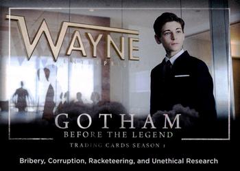 2016 Cryptozoic Gotham Season 1 #52 Bribery, Corruption, Racketeering, and Unethical Research Front