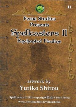 2016 Perna Studios Spellcaster II: Enchanted Realms #11 Yuriko Shirou Back