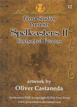 2016 Perna Studios Spellcaster II: Enchanted Realms #12 Oliver Castaneda Back