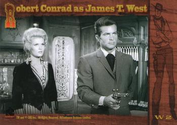 2000 Rittenhouse The Wild Wild West - Vintage West #W2 Robert Conrad as James T. West Back