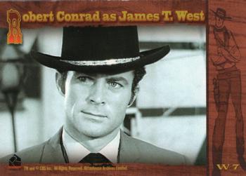 2000 Rittenhouse The Wild Wild West - Vintage West #W7 Robert Conrad as James T. West Back