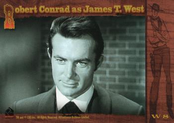 2000 Rittenhouse The Wild Wild West - Vintage West #W8 Robert Conrad as James T. West Back