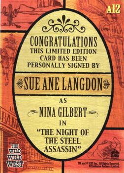 2000 Rittenhouse The Wild Wild West - Autographs #A12 Sue Ane Langdon Back