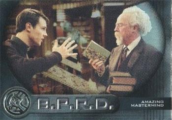2004 Inkworks Hellboy - Bureau for Paranormal Research and Defense - Embossed Foil #B5 Amazing Mastermind Front