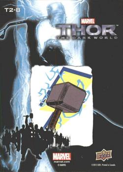 2013 Upper Deck Thor The Dark World - Stickers #T2-8 Mjolnir Back