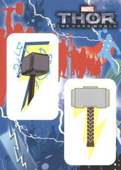 2013 Upper Deck Thor The Dark World - Stickers #T2-8 Mjolnir Front