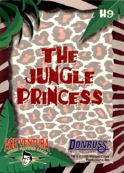 1995 Donruss Ace Ventura: When Nature Calls - Foil #H9 The Jungle Princess Back