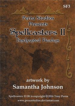 2016 Perna Studios Spellcaster II: Enchanted Realms - Spot Foil #SF3 Samantha Johnson Back