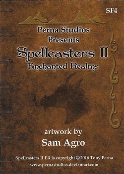 2016 Perna Studios Spellcaster II: Enchanted Realms - Spot Foil #SF4 Sam Agro Back