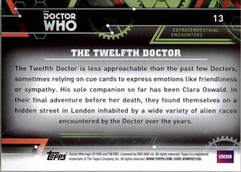 2016 Topps Doctor Who Extraterrestrial Encounters #13 The Twelfth Doctor Back