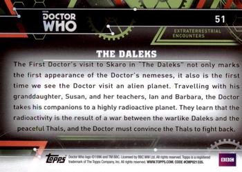 2016 Topps Doctor Who Extraterrestrial Encounters #51 The Daleks Back