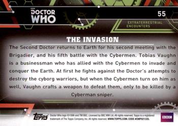 2016 Topps Doctor Who Extraterrestrial Encounters #55 The Invasion Back