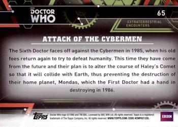 2016 Topps Doctor Who Extraterrestrial Encounters #65 Attack of the Cybermen Back