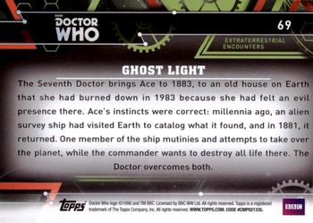 2016 Topps Doctor Who Extraterrestrial Encounters #69 Ghost Light Back