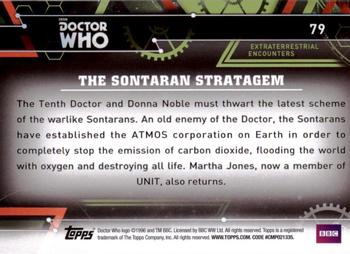 2016 Topps Doctor Who Extraterrestrial Encounters #79 The Sontaran Stratagem Back