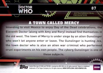 2016 Topps Doctor Who Extraterrestrial Encounters #87 A Town Called Mercy Back