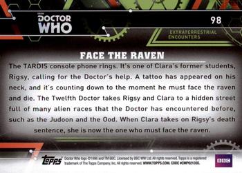 2016 Topps Doctor Who Extraterrestrial Encounters #98 Face the Raven Back