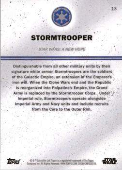 2016 Topps Star Wars Card Trader #13 Stormtrooper Back