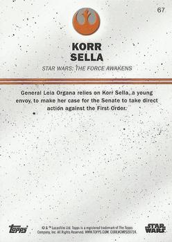 2016 Topps Star Wars Card Trader #67 Korr Sella Back