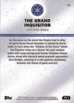 2016 Topps Star Wars Card Trader #92 The Grand Inquisitor Back