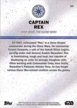 2016 Topps Star Wars Card Trader #94 Captain Rex Back