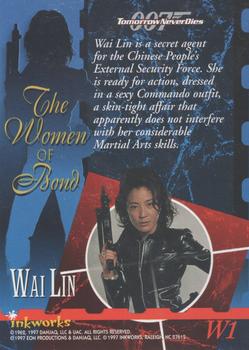 1997 Inkworks James Bond Tomorrow Never Dies - Women of Bond #W1 Wai Lin Back