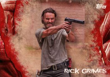 2016 Topps The Walking Dead Survival Box #1A Rick Grimes Front