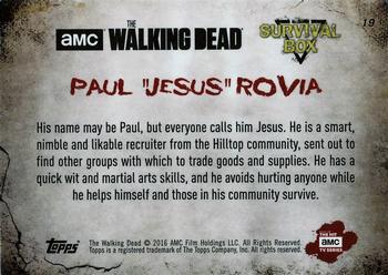 2016 Topps The Walking Dead Survival Box #19B Paul 