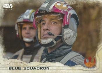 2016 Topps Star Wars Rogue One Series 1 #37 Blue Squadron Front