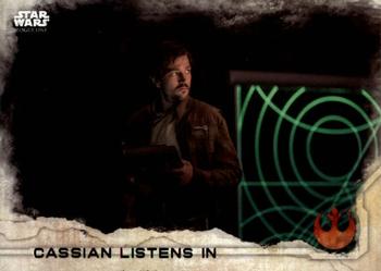 2016 Topps Star Wars Rogue One Series 1 #77 Cassian Listens In Front