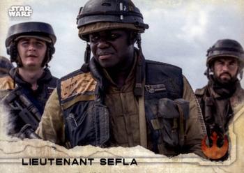 2016 Topps Star Wars Rogue One Series 1 #86 Lieutenant Sefla Front