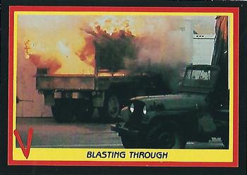 1984 Fleer V #7 Blasting Through Front