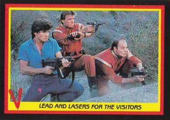 1984 Fleer V #47 Lead and Lasers for the Visitors Front