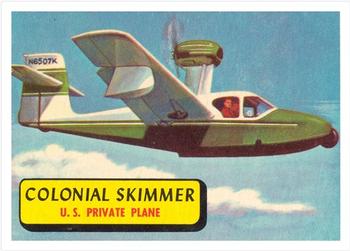 1957 Topps Planes (R707-2) - Red Back #43 Colonial Skimmer Front