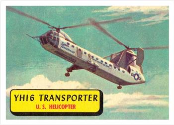 1957 Topps Planes (R707-2) - Red Back #44 YH-16 Transporter Front