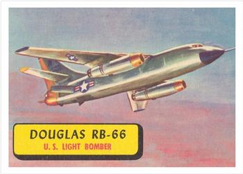 1957 Topps Planes (R707-2) - Red Back #57 Douglas RB-66 Front