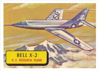 1957 Topps Planes (R707-2) - Red Back #65 Bell X-2 Front