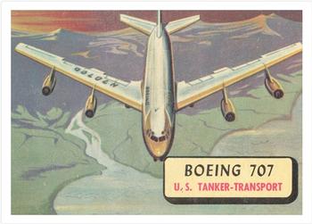 1957 Topps Planes (R707-2) - Red Back #68 Boeing 707 Front