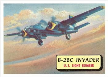 1957 Topps Planes (R707-2) - Red Back #97 B-26C Invader Front