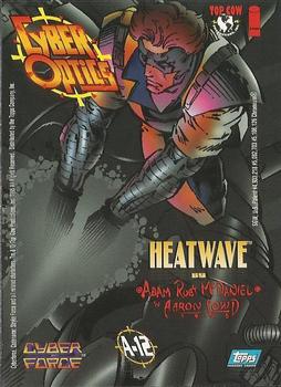1995 Topps Cyber Force All-Chromium - Cyber Optic #A12 Heatwave Back
