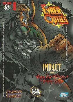 1995 Topps Cyber Force All-Chromium - Cyber Optic #A14 Impact Back