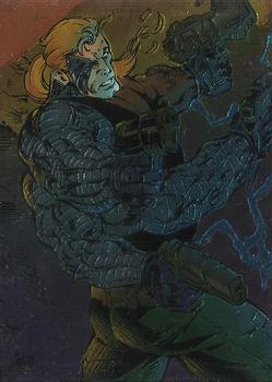 1995 Topps Cyber Force All-Chromium - Cyber Optic #A16 Stryker Front