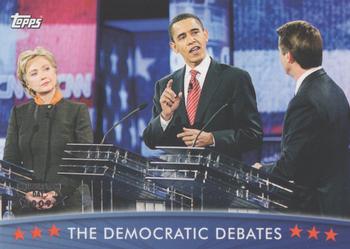2009 Topps President Obama - Silver Foil Stamp #31 The Democratic Debates Front