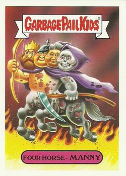 2017 Topps Garbage Pail Kids Adam-geddon #7a Four Horse-Manny Front