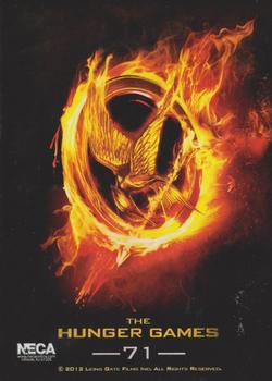 2012 NECA The Hunger Games #71 Poster - bottom right Back