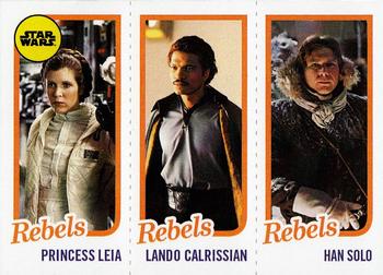 2016 Topps Throwback Thursday Set 8: Star Wars #1 #SW-6 Princess Leia / Lando Calrissian / Han Solo Front