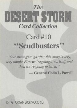 1991 Crown Sports Desert Storm #10 Scudbusters Back