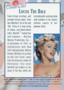 1993 Sports Time Marilyn Monroe - Cover Girl #8 Tempo (Greenwich Village After Dark) Back